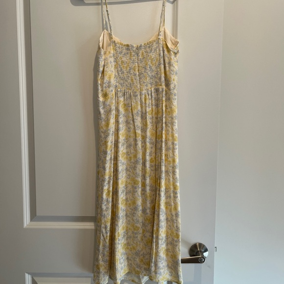 Aritzia Sunday best viola yellow floral midi dress - Picture 7 of 8